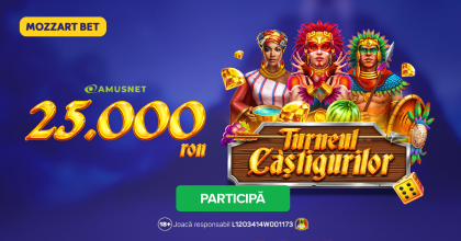 (P) 25.000 RON așteaptă să fie câștigați la Mozzart Bet în Turneul Câștigurilor – Amusnet