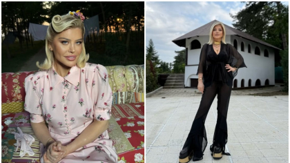 Loredana Groza, apariție incendiară pe malul mării, la Cannes. Cântăreața a atras toate privirile cu ținuta sa excentrică