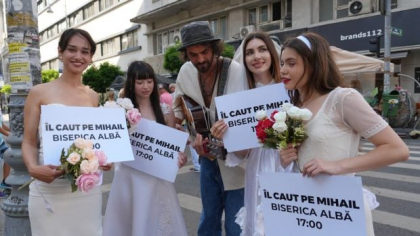 Cine e Mihail, bărbatul pe care l-au căutat patru mirese pe Calea Victoriei: „Hai să fugim”