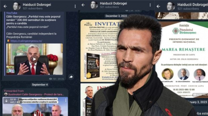 „Haiducii Dobrogei”, canalul de Telegram unde Eugen Sechila îl promova pe Călin Georgescu și organiza tabere de supraviețuire asociate cu legionarismul
