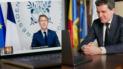 Macron își anunță susținerea pentru Nicușor Dan. Cei doi au vorbit prin video-call în franceză: „Sunt conștient de ce este în joc”