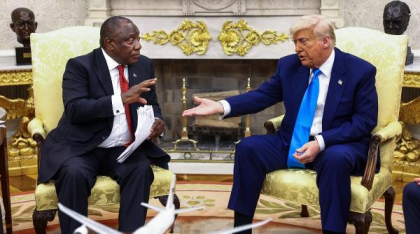 Nou incident în Biroul Oval: Trump l-a atacat pe președintele sud-african, acuzându-l de genocid