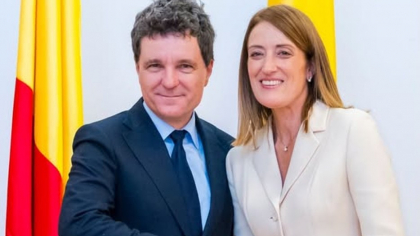 Mesajul Robertei Metsola după întâlnirea cu preşedintele ales Nicuşor Dan