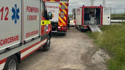 Accident grav în Constanța. Un autocar plin cu ucraineni s-a răsturnat, a fost activat Planul Roșu