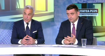 Emisia postului Realitatea TV s-a întrerupt timp de câteva zeci de secunde în timpul emisiunii cu George Simion și Călin Georgescu