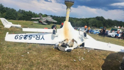Accident aviatic în Hunedoara: Pilot mort, pasager în stare critică