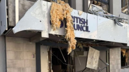 Ambasadorul rus la Londra, chemat la ministerul britanic de Externe, după ce clădirea British Council din Kiev a fost lovită de rachete FOTO