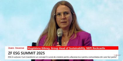 Magdalena Gibney, Group Head of Sustainability, NEPI Rockcastle : Am investit în energie şi vom continua. Este o linie nouă de business, un model de business profitabil