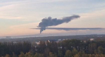 Incendiu la o rafinărie Lukoil din Rusia, după un posibil atac cu drone