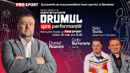 Emisiunea „Drumul spre performanță”, vineri, 23 mai, de la ora 14.00. Gimnastica românească încotro?