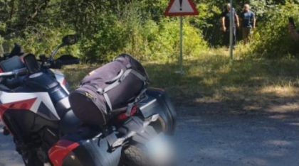 Motociclist atacat de urs pe Transfăgărășan