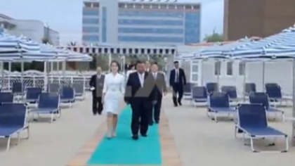 Coreea de Nord a inaugurat o nouă stațiune la malul mării. Rușii sunt principalii clienți așteptați în noua "perlă" a Rivierei lui Kim Jong-un FOTO/VIDEO