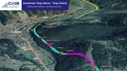 A început proiectarea sectorului Ditrău – Grințieș din A8, care traversează munții în Harghita și Neamț