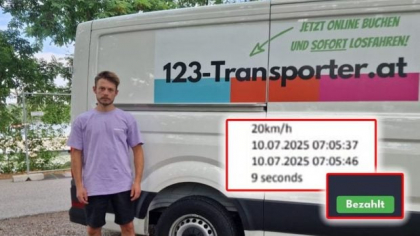 Suma pe care a trebuit să o plătească șoferul unei companii de transport pentru că a condus prea repede pentru 9 secunde