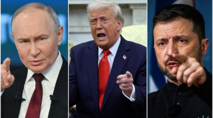 Donald Trump a anunțat că îl va suna luni pe Vladimir Putin și apoi pe Volodimir Zelenski: „Sper că va fi o zi productivă”