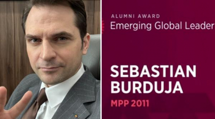 "Sunt primul român care primește distincţia". Sebastian Burduja a primit trofeul Emerging Global Leader Award 2025 de la Harvard