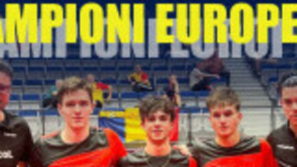 Echipa masculină U19 a României, campioană europeană la tenis de masă