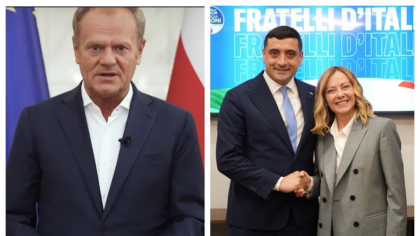 Donald Tusk, mesaj de susținere pentru Nicușor Dan. Georgia Meloni, alături de George Simion