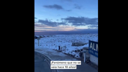Zăpadă în cel mai arid deșert