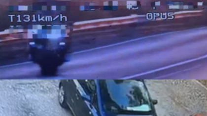 Imagini teribile în Dolj. Un motociclist urmărit de polițiști pentru că circula cu viteză foarte mare a lovit un autoturism