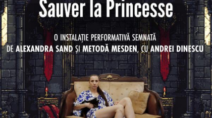 Instalația performativă Sauver la Princesse, prezentată în premieră la Institutul Francez din România la București, în cadrul RDW Design GO!