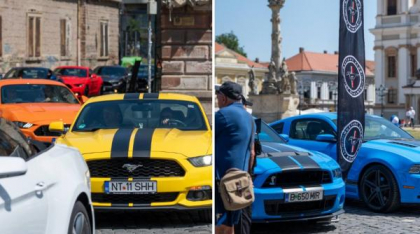 Timişoara, capitala cailor putere americani. Pasionaţii de maşini au admirat zeci de modele de Ford Mustang