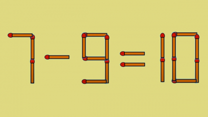 Test IQ | Pentru a corecta 7 – 9 = 10, mutați un singur chibrit