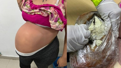 Femeie prinsă cu „burta” plină de cocaină. Metoda șocantă de trafic descoperită de poliție