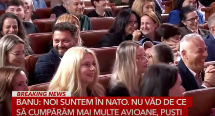 Candidatul John Ion Banu Muscel spune că „l-ar apuca frica” pe Putin dacă fiecare român și-ar cumpăra o armă: „E un mod de descurajare, zic eu!”. Reacția sălii – hohote de râs
