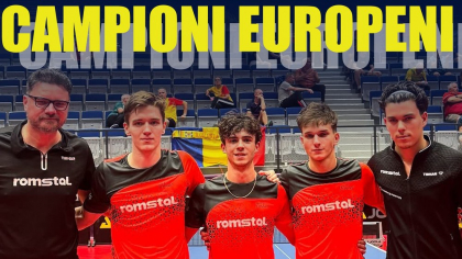 Tenis de masă: România n-are rival la Europenele pentru juniori și a câștigat titlul pe echipe la Under-19