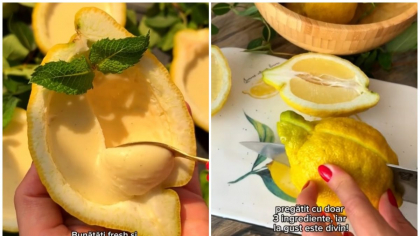 Desertul cu lămâi care a cucerit TikTok-ul. Se prepară din 3 ingrediente și este extrem de cremoasă