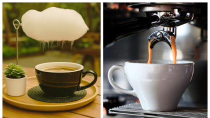 Țara în care cafeaua se servește alături de un nor de vată de zahăr, care se topește de la aburul cafelei. Clienții sunt fascinați