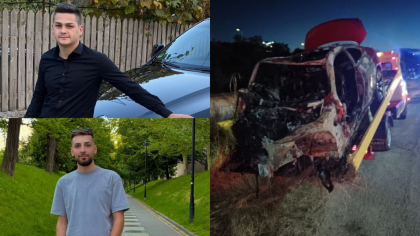 Ei sunt Eduard și George, tinerii care au murit arși în mașină! Greșeala care le-a fost fatală