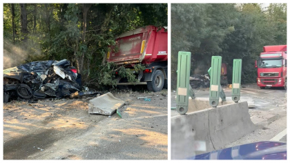 Accident GRAV cu un camion și o mașină pe Centura București. Șoferul autoturismului și-a pierdut viața