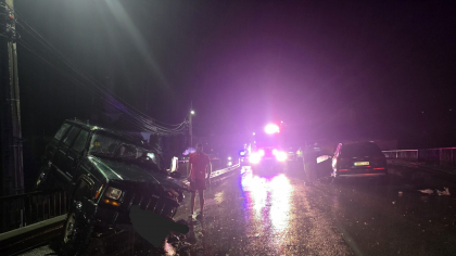 Accident produs de un șofer de-o zi