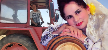 Gherghina Stancu, solista cu permis pe tractor. Secretul sănătății, delicatesa din gheare de pui: „Îmi dă energie pentru munca pământului”