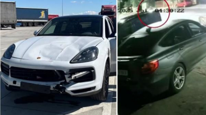 Primele imagini cu şoferiţa beată care a ucis un bărbat aflat pe scuter şi a fugit. Accidentul de la marginea Capitalei a fost filmat