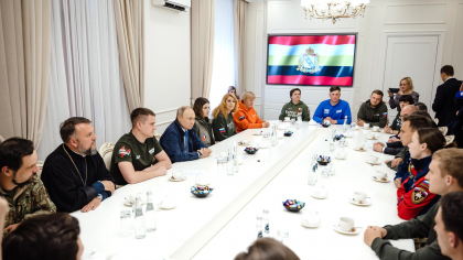 Putin, vizită de lucru în regiunea Kursk