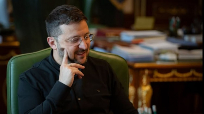 Volodimir Zelenski a vorbit la telefon cu Nicușor Dan. Ce mesaj de felicitare i-a transmis