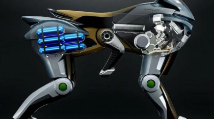 Un gigant moto prezintă un robot care seamănă cu un cal și poate fi călărit