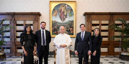 Papa Leon al XIV-lea şi vicepreşedintele SUA JD Vance s-au întâlnit la Vatican