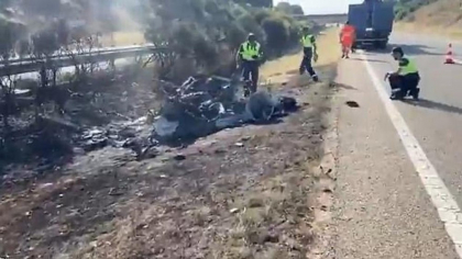 Poliția spaniolă a dat publicității imagini cu mașina carbonizată a lui Diogo Jota