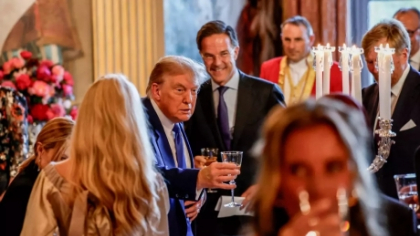Summit cu metafore și umor - Trump și Rutte glumesc despre 'cearta copiilor' din Orientul Mijlociu / Șeful NATO încearcă să stingă controversa