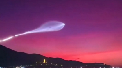 Fenomen ceresc spectaculos: „Meduza spațială” filmată după lansarea unei rachete