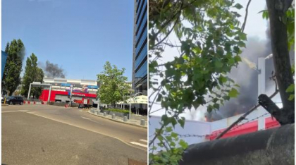 Incendiu puternic cu degajări mari de fum, la mall AFI Cotroceni. Au fost trimise numeroase echipaje de intervenție