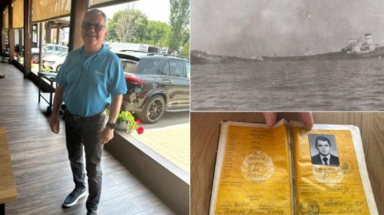 Aurelian Preda a scăpat de pe petrolierul Unirea, care a explodat lângă Capul Caliacra, acum 43 de ani: „Mircea Băsescu a tăiat parâma. Din cauza disperării, și-a înfipt briceagul în palmă!”