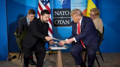 Trump s-a întâlnit cu Zelenski la Haga: „Am vrut să știu cum stau lucrurile”. Reacția președintelui ucrainean