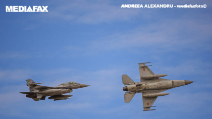 Piloţii români, de F-16, au avut autorizarea de a deschide focul, dar au decis să nu doboare drona rusească