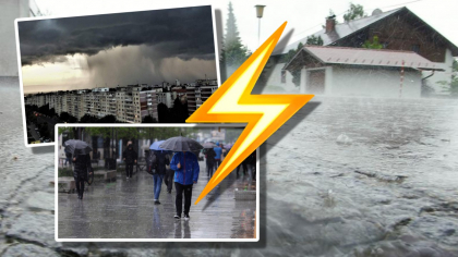Avertizare meteo. Ploile și vijeliile pun stăpânire pe jumătate de țară. Este COD GALBEN de vreme rea