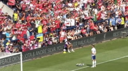Mai emoționant nu se poate. Gestul adversarilor la primul meci al lui Liverpool fără Diogo Jota VIDEO